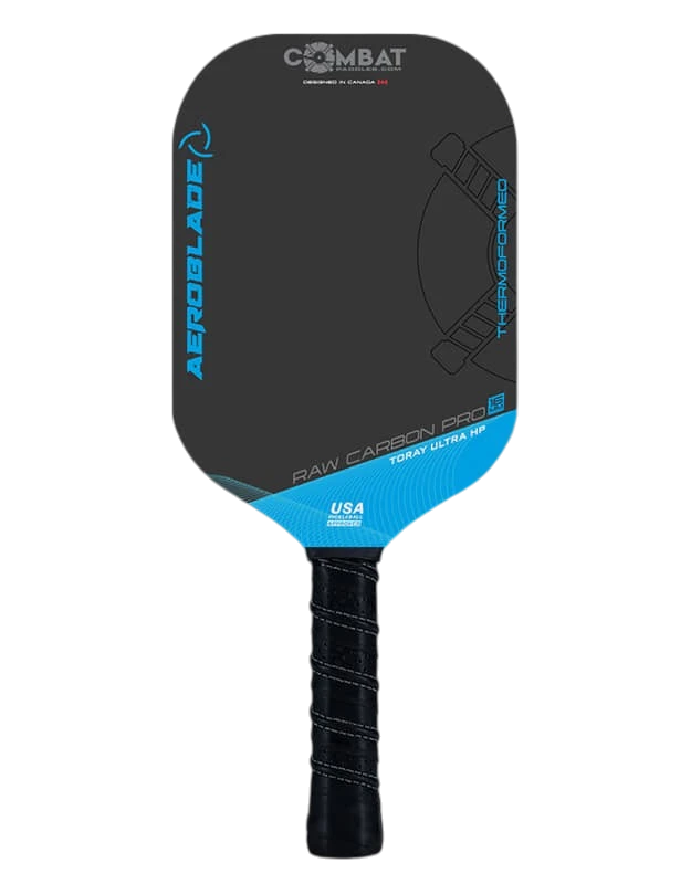 Combat Aeroblade Raw Carbon Paddle - Blue image