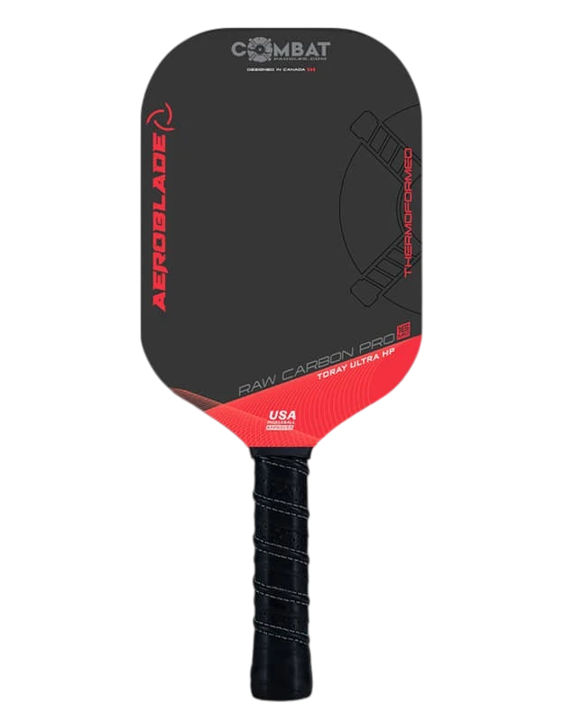 Combat Aeroblade Raw Carbon Paddle - Red image