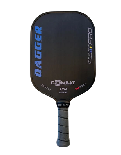 Combat Dagger Raw Carbon Paddle - Blue image