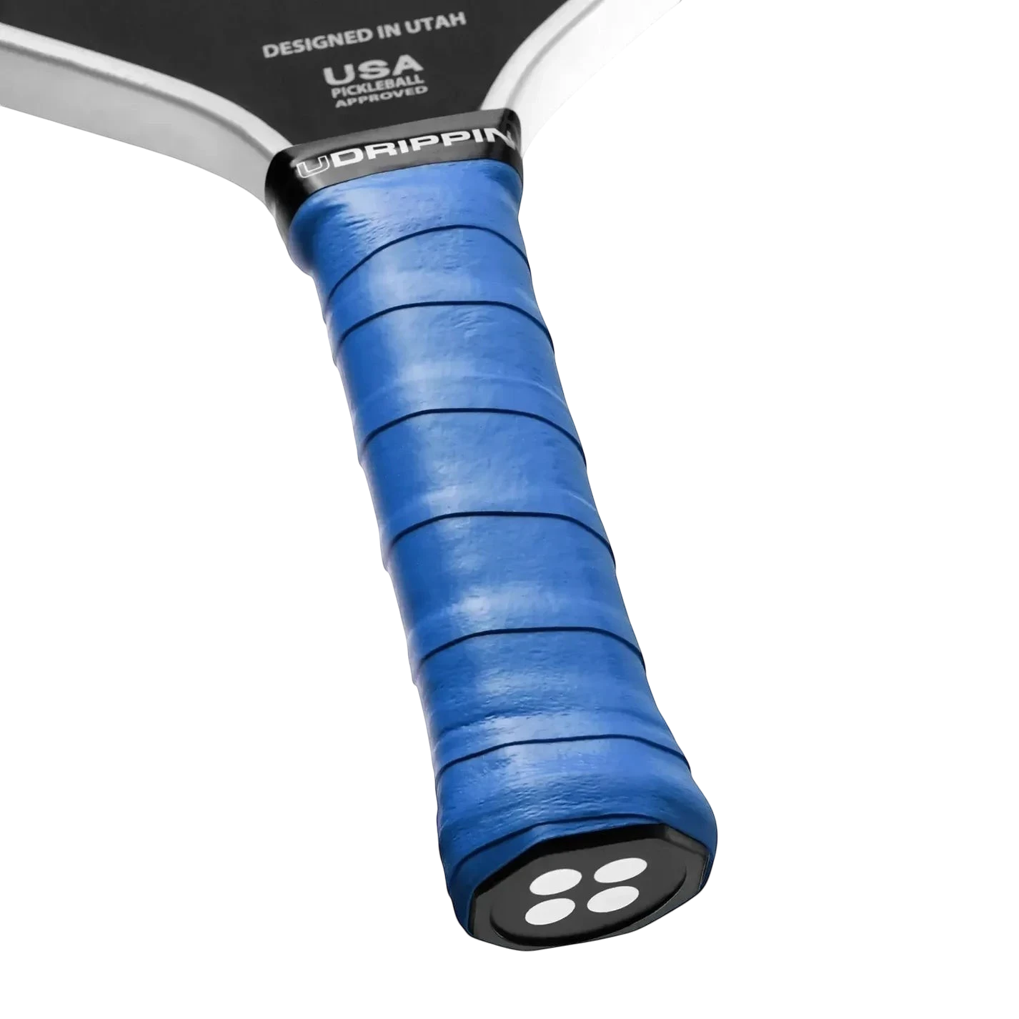 Pickleshop Udrippin Pro Tour blue pickleball grip with extra tackiness and sweat absorbent material.