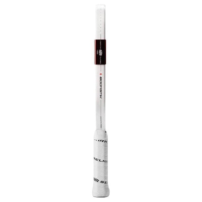 Pickleshop Selkirk Labs Project Boomstick pickleball paddle handle and white grip with branding details