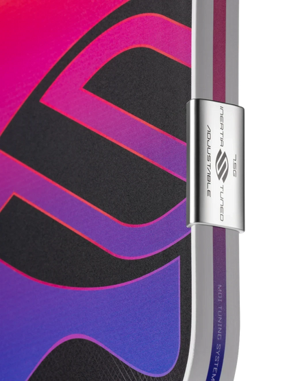 Pickleshop Selkirk Omni pickleball paddle edge detail showing the adjustable MOI tuning system weight