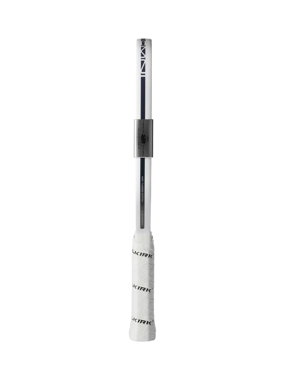 Pickleshop Selkirk Omni pickleball paddle side view showing the octagonal handle and MOI tuning system weights