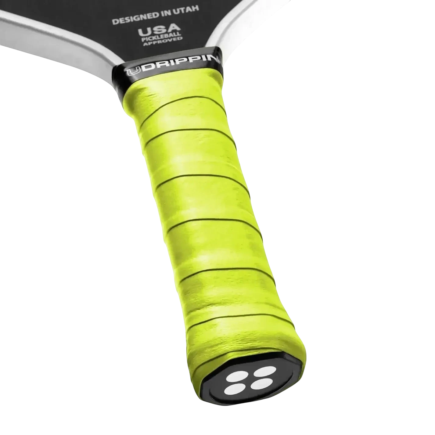 Pickleshop Udrippin Pro Tour Grips in bright yellow, .56mm thickness for enhanced feel and tackiness, sweat absorbent material.